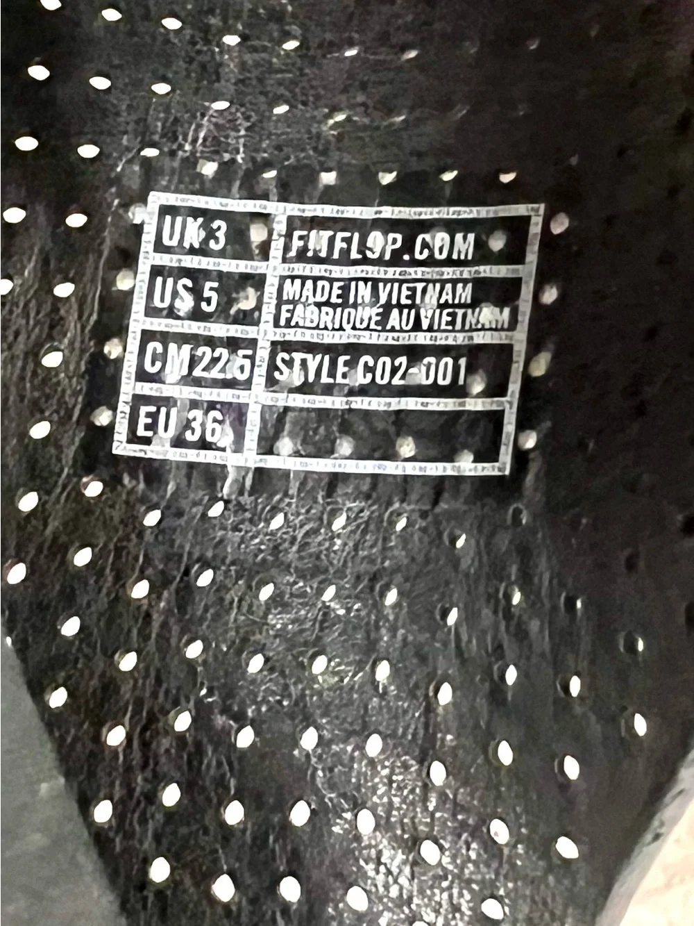 FitFlop 5M Banda perforated leather sandals, breathable cushioned footbed travel